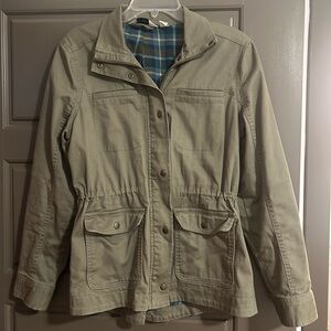 Women's Olive LL Bean Utility Jacket